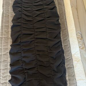 Zara Black Ruched Skirt size M